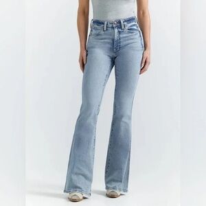 Women's Light Blue Flared Jeans